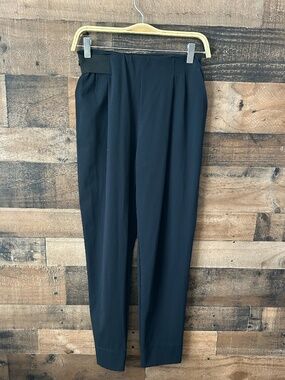 ADAY Turn It Up Pants Navy Small Pull On Workwear Stretch EUC